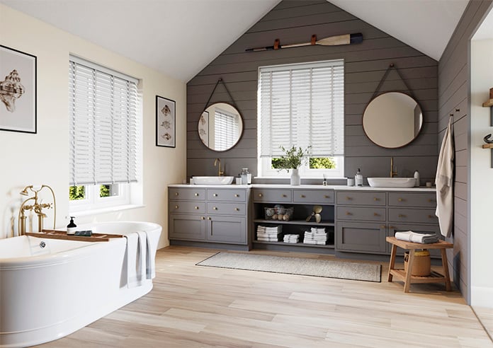 Ecowood Deluxe, Moonstone Grey Satin - Motorised Venetian Blind - Image 6